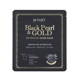 Black Pearl & Gold Hydrogel Mask Pack - Korean-Skincare