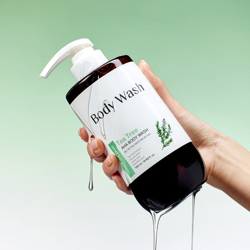 and by mixsoon Tea Tree AHA Body Wash