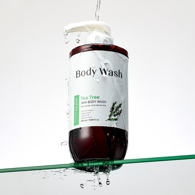 and by mixsoon Tea Tree AHA Body Wash