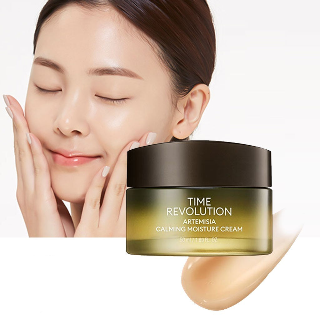 Missha Time Revolution Artemisia Calming Moisture Cream - Korean-Skincare